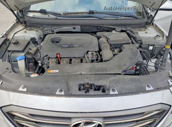 5NPE34AF2GH429192 2016 HYUNDAI SONATA Gray Вид задньої частини салону
