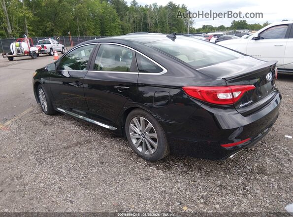 5NPE34AF2HH577358 2017 HYUNDAI SONATA Черный Задняя левая четверть