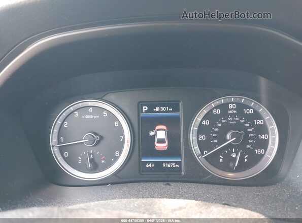 5NPE34AF2JH620618 2018 HYUNDAI SONATA Silver Rear seats view