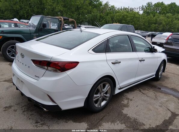 5NPE34AF2KH791791 2019 HYUNDAI SONATA White Trasero derecho