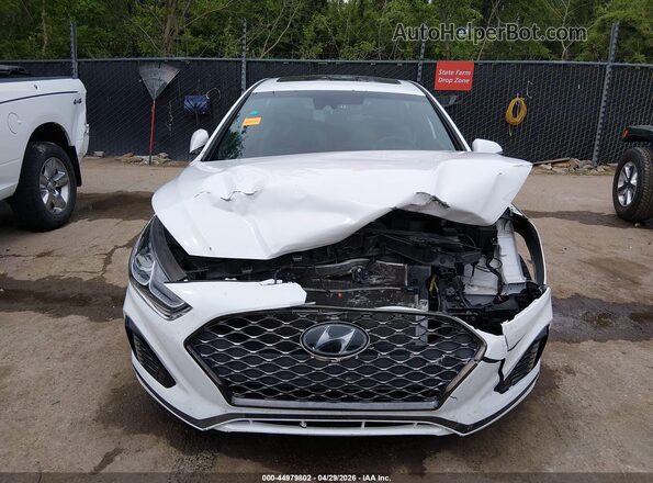 5NPE34AF2KH791791 2019 HYUNDAI SONATA White Vista interior trasera