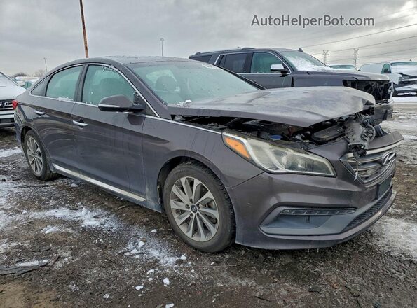 5NPE34AF4GH422695 2016 HYUNDAI SONATA Gray Առջևի աջ
