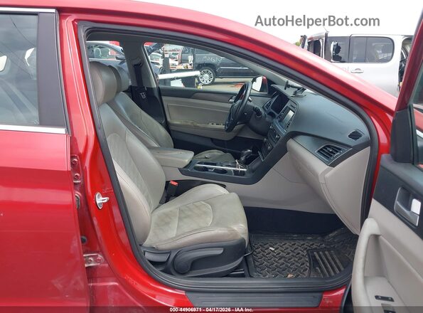 5NPE34AF5HH447123 2017 HYUNDAI SONATA Red Սալոնի դիմացի տեսք