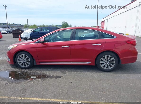 5NPE34AF5HH447123 2017 HYUNDAI SONATA Red Սալոնի 360 աստիճան տեսք