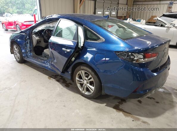 5NPE34AF5KH804887 2019 HYUNDAI SONATA Blue Задня ліва чверть
