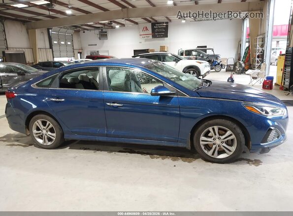5NPE34AF5KH804887 2019 HYUNDAI SONATA Blue Панорамний вид салону 360°