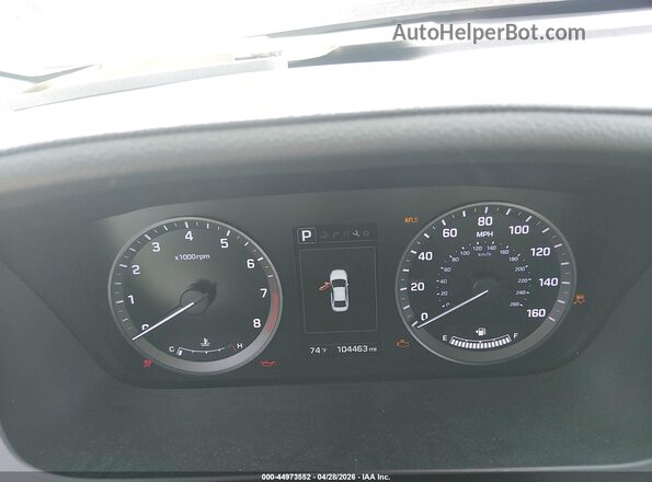 5NPE34AF7HH520671 2017 HYUNDAI SONATA Silver Rear seats view