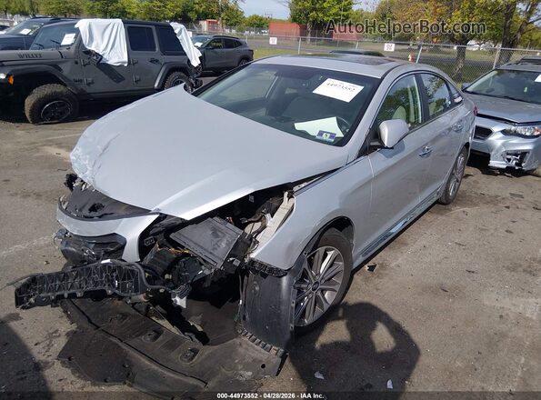 5NPE34AF7HH520671 2017 HYUNDAI SONATA Silver Front left
