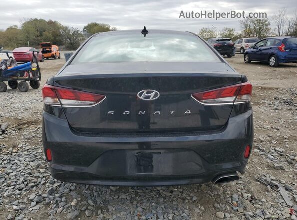 5NPE34AF7JH601689 2018 HYUNDAI SONATA Black Հետևի տեսք