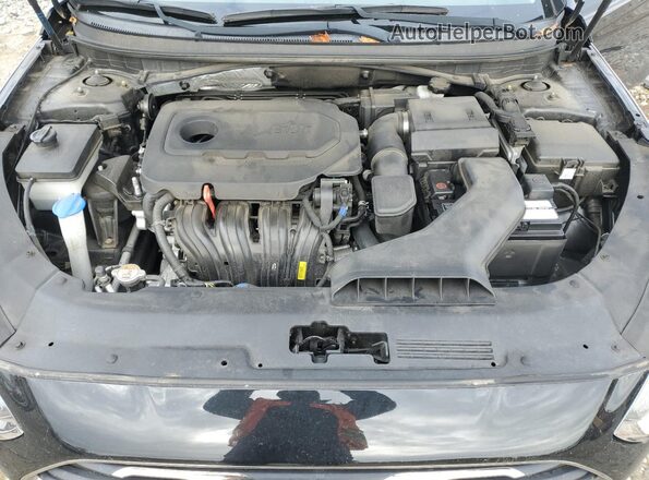 5NPE34AF7JH601689 2018 HYUNDAI SONATA Black Սալոնի հետևի տեսք