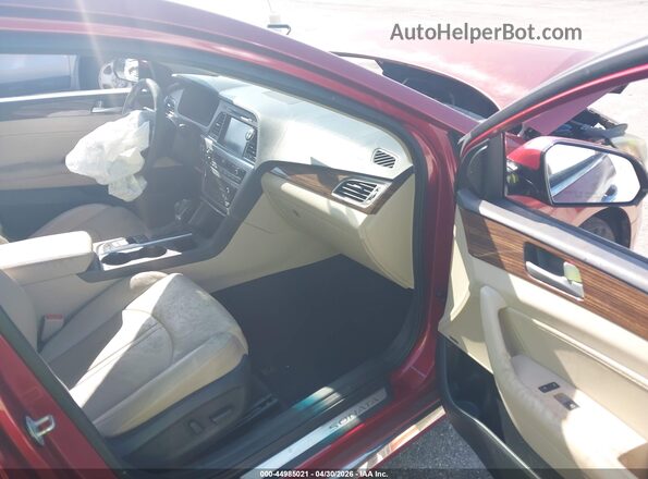 5NPE34AF8GH274406 2016 HYUNDAI SONATA Maroon Vista interior delantera