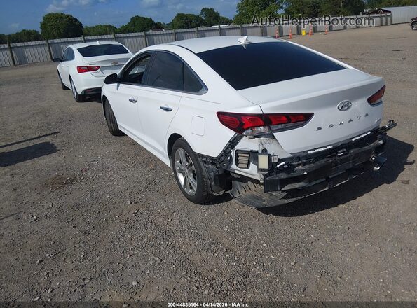 5NPE34AF8JH696781 2018 HYUNDAI SONATA White უკანა მარცხენა