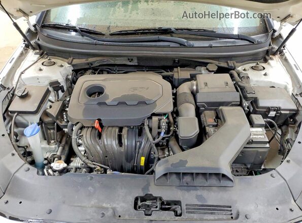 5NPE34AF9JH603329 2018 HYUNDAI SONATA White Вид задньої частини салону