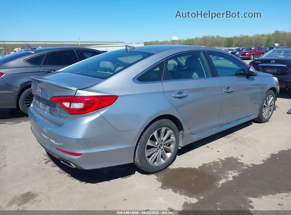 5NPE34AFXHH566883 2017 HYUNDAI SONATA Silver Задня права чверть