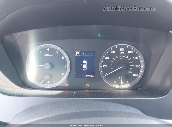 5NPE34AFXHH566883 2017 HYUNDAI SONATA Silver Вид задніх сидінь