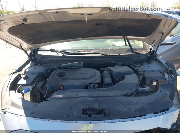 5NPE34AFXHH566883 2017 HYUNDAI SONATA Silver Вид ззаду