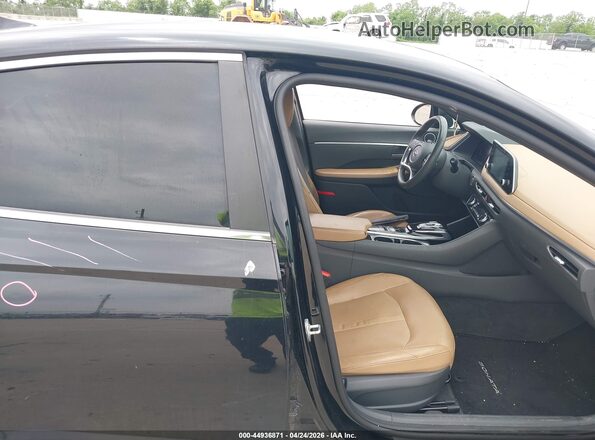 5NPEF4JA0LH008027 2020 HYUNDAI SONATA Black Front interior view