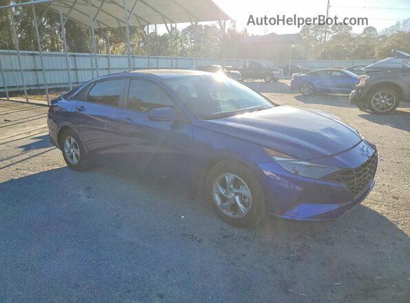 5NPLL4AG0MH024993 2021 HYUNDAI ELANTRA Blue Առջևի աջ