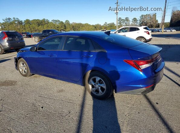 5NPLL4AG0MH024993 2021 HYUNDAI ELANTRA Blue Հետևի ձախ
