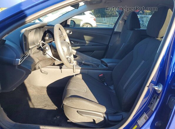 5NPLL4AG0MH024993 2021 HYUNDAI ELANTRA Blue Սալոնի դիմացի տեսք