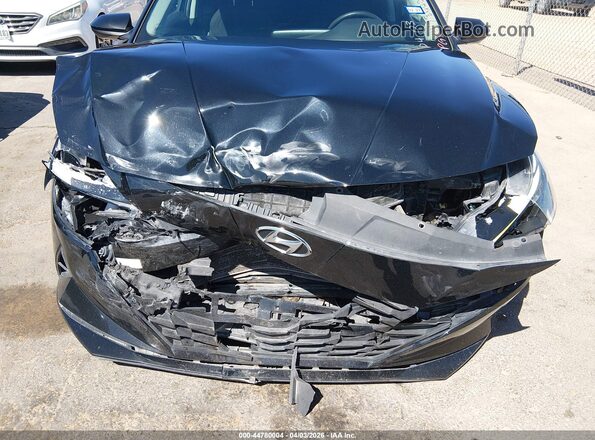 5NPLL4AG1MH046730 2021 HYUNDAI ELANTRA Black Front view