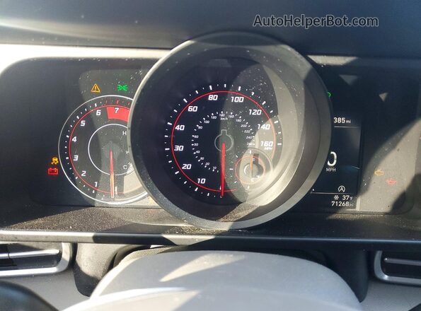 5NPLL4AG1MH047165 2021 HYUNDAI ELANTRA Gray Вид щитка приладів