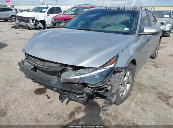 5NPLL4AG5MH045757 2021 HYUNDAI ELANTRA Silver Front view
