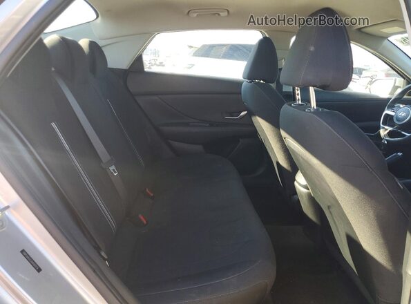 5NPLM4AG2MH009716 2021 HYUNDAI ELANTRA Silver Rear seats view