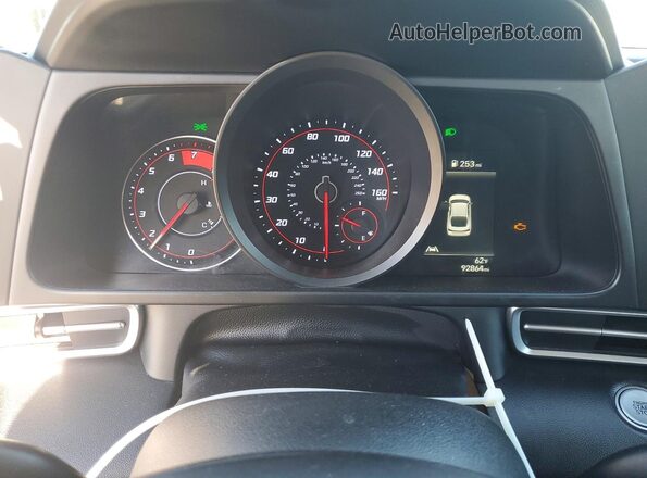 5NPLM4AG2MH009716 2021 HYUNDAI ELANTRA Silver Instrument cluster view