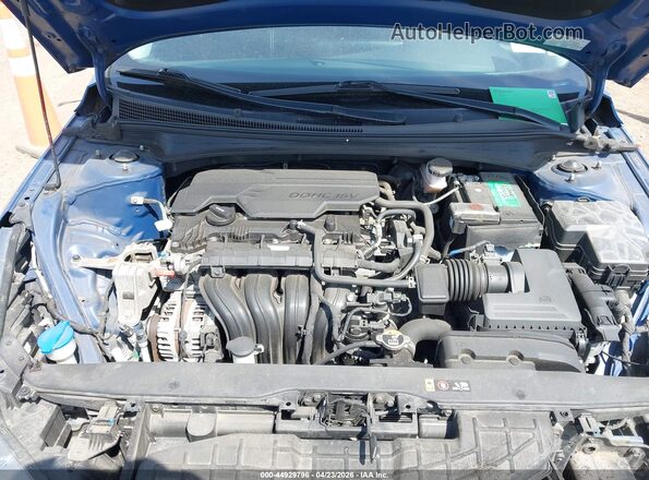 5NPLM4AG6MH001182 2021 HYUNDAI ELANTRA Blue უკანა ხედი