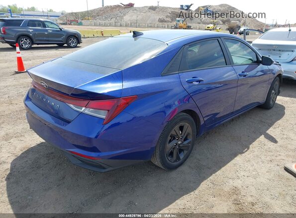 5NPLM4AG6MH001182 2021 HYUNDAI ELANTRA Blue უკანა მარჯვენა