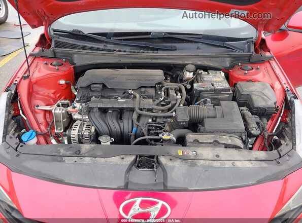 5NPLM4AGXNH065825 2022 HYUNDAI ELANTRA Красный Вид сзади