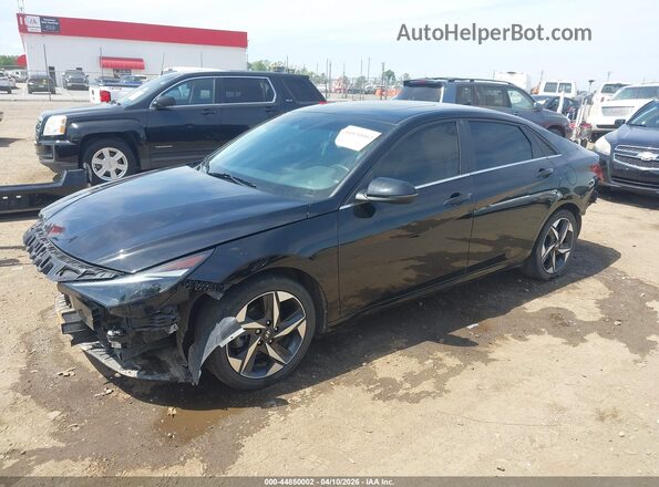 5NPLP4AG2PH108662 2023 HYUNDAI ELANTRA Черный Передняя левая четверть