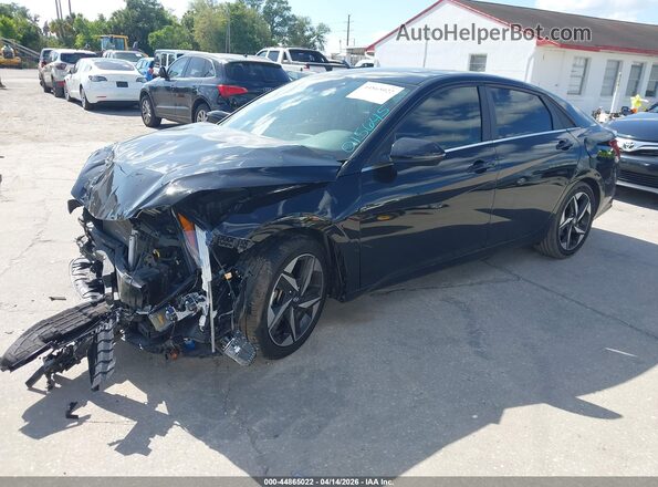 5NPLP4AG3MH015645 2021 HYUNDAI ELANTRA Black Vista tres cuartos delantera izquierda
