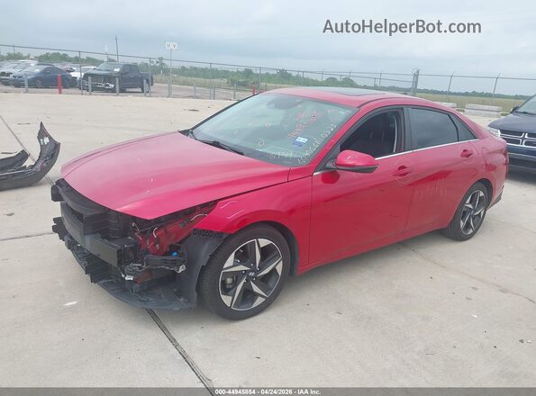 5NPLP4AG5MH026159 2021 HYUNDAI ELANTRA Red Vista tres cuartos delantera izquierda