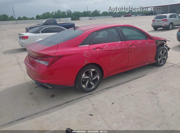 5NPLP4AG5MH026159 2021 HYUNDAI ELANTRA Red Trasero derecho
