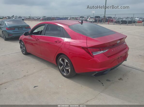 5NPLP4AG5MH026159 2021 HYUNDAI ELANTRA Red Trasero izquierdo