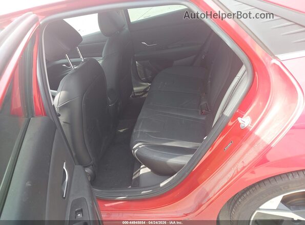 5NPLP4AG5MH026159 2021 HYUNDAI ELANTRA Red Vista de la etiqueta del VIN