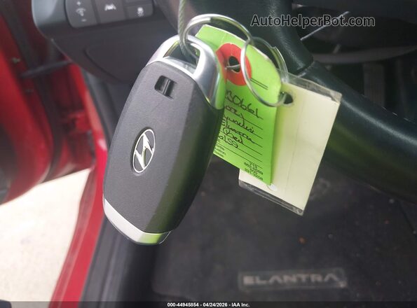5NPLP4AG5MH026159 2021 HYUNDAI ELANTRA Red Vista del salpicadero