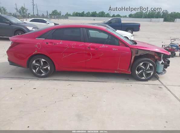 5NPLP4AG5MH026159 2021 HYUNDAI ELANTRA Red Vista interior trasera
