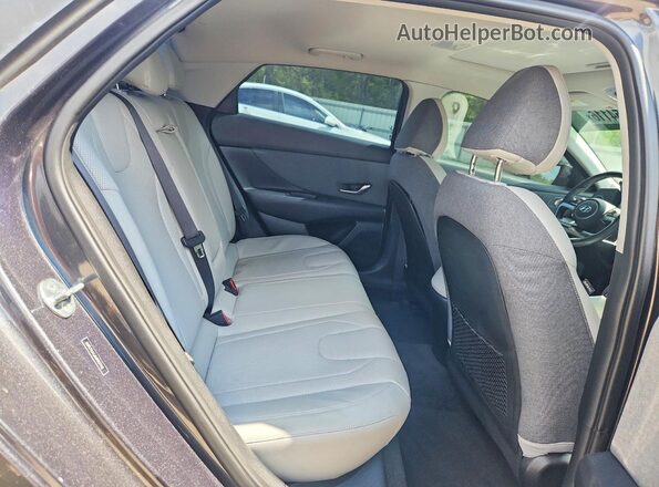 5NPLP4AG6MH037462 2021 HYUNDAI ELANTRA Charcoal Rear seats view