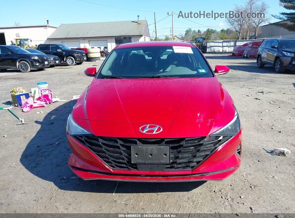 5NPLS4AG2PH096947 2023 HYUNDAI ELANTRA Red Instrument cluster view