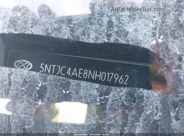 5NTJC4AE8NH017962 2022 HYUNDAI SANTA CRUZ Gray Widok komory silnika