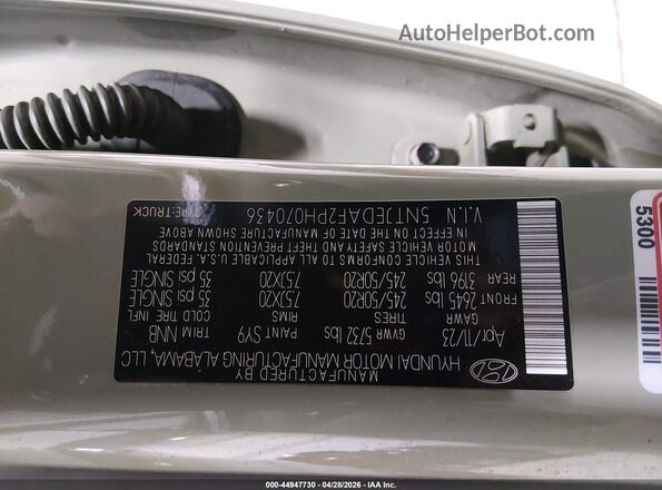 5NTJEDAF2PH070436 2023 HYUNDAI SANTA CRUZ Green ძრავის განყოფილების ხედი