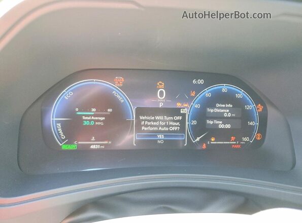 5TDACAB50SS054828 2025 TOYOTA HIGHLANDER HYBRID Gray Instrument cluster view