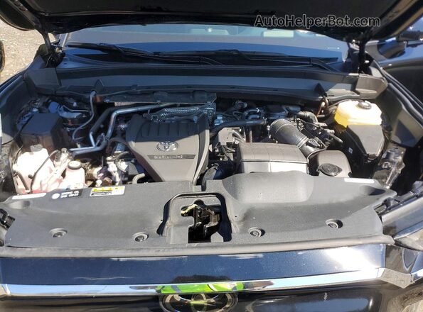 5TDADAB50SS013905 2025 TOYOTA HIGHLANDER HYBRID Black Engine compartment view