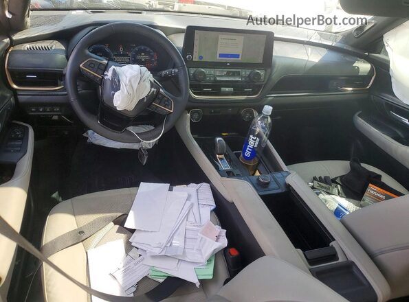 5TDADAB54SS018122 2025 TOYOTA HIGHLANDER HYBRID Gray Widok deski rozdzielczej