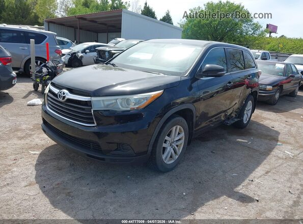 5TDBKRFH3GS259173 2016 TOYOTA LE Black Przód lewy