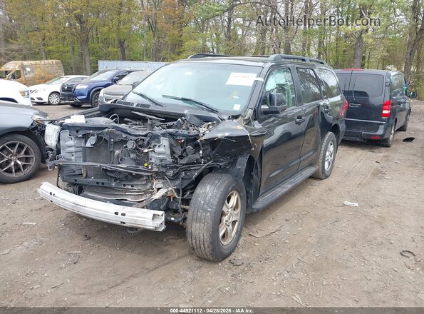5TDBY5G10HS147828 2017 TOYOTA SEQUOIA Black წინა მარცხენა ხედი სამი მეოთხედიდან