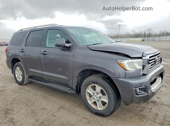 5TDBY5G13JS158117 2018 TOYOTA SEQUOIA Gray Delantero derecho